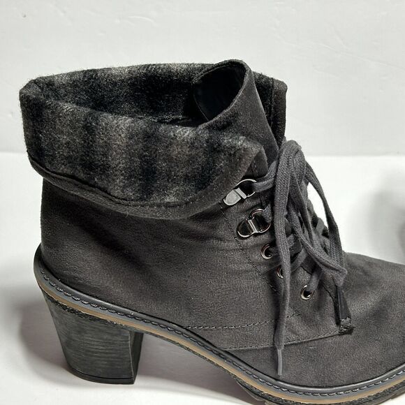 Canyon River Blues Women's Gray Ankle Boots Lace up, Size 9M - Picture 11 of 16
